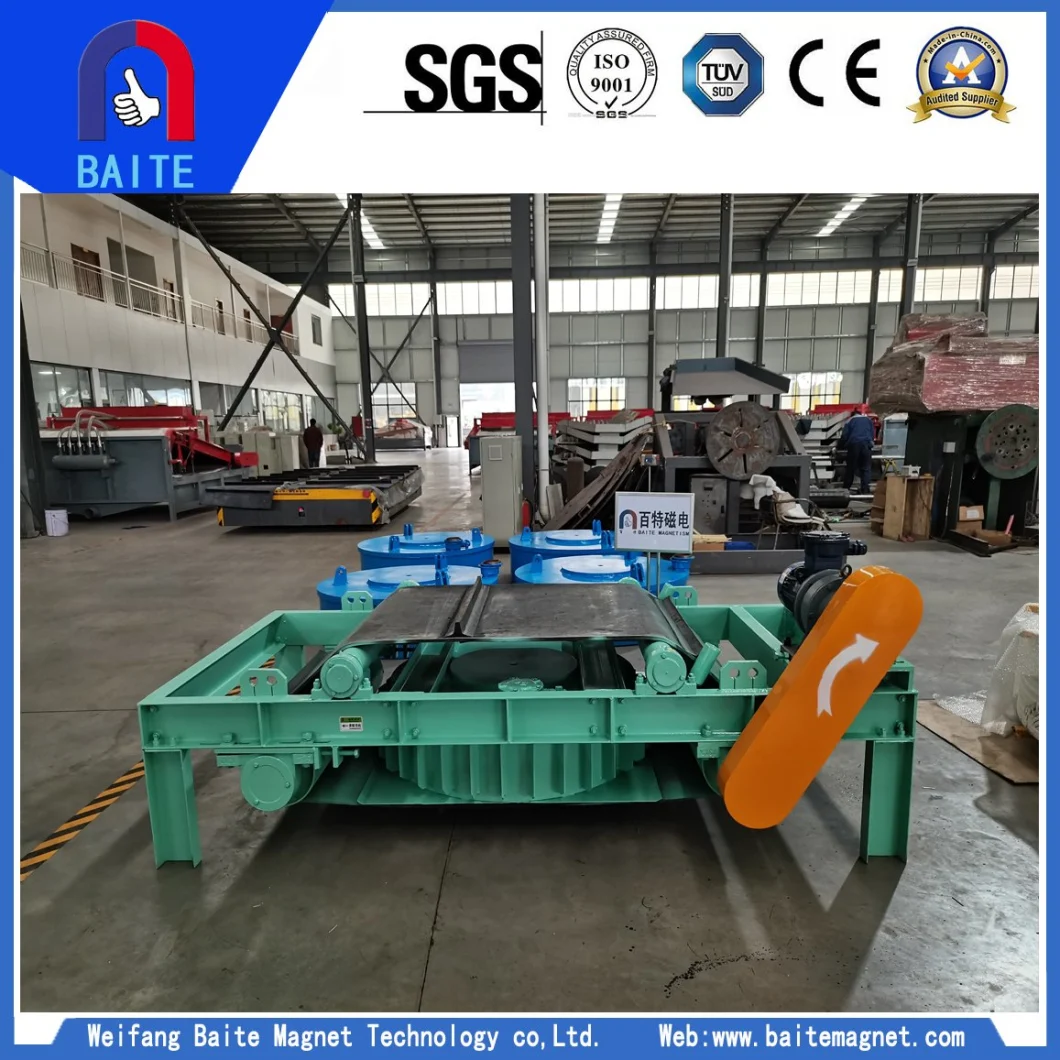 Rcdd Series Self Cleaning Over Belt Electric Magnetic Iron Separator in Coal Handling/Mining/Cement/Chemical/Power Plant