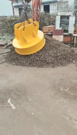 Crane Electromagnet Handing Hot/Cold State Metal Scrap 500mm 600mm 800mm 1200mm 1800mm Electro Magnetic Chuck