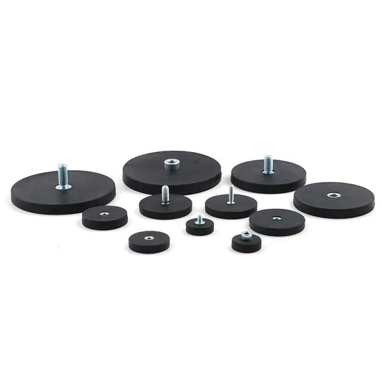 Powerful Magnetic Assemblies Rubber Coated NdFeB Pot Magnet with Screw Threaded